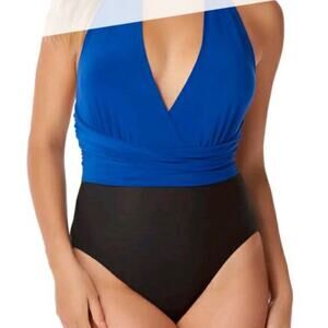 Vanishing Act One Piece Full Coverage Bathing Suit Size 16 Swimsuit swim NWT